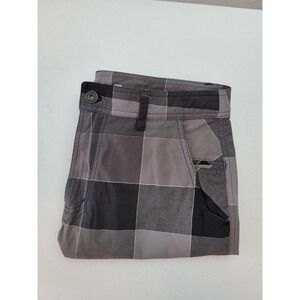 Lululemon Kahuna Shorts  Mens 34‎ Black/Gray Plaid 10" Inseam Golf